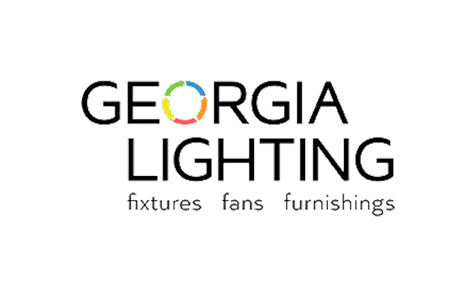 Georgia Lighting logo with colorful circle